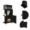Tuhome Clip Kitchen Cart Engineered Wood Kitchen Carts in Black view 4