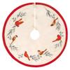 Hallmark Keepsake 2022, Cardinal Couple Christmas Tree Skirt view 1