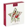 Hallmark Keepsake 2022, Cardinal Couple Metal Christmas Tree Topper view 3