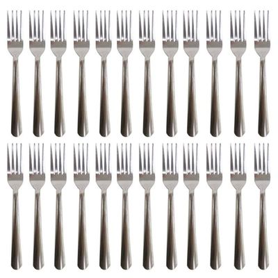 24 Heavy Duty Dinner Forks Stainless Steel Dishwasher Safe Windsor Flatware 7"