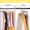 100 Pcs Clothes Hanger Connector Hooks, Wardrobe Hanger Extender Clips, Cascading Connection Hooks for Clothes Cabinet Closet Organizer Space Savers Outfit Hangers Accessory (White) view 2