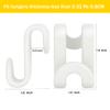 100 Pcs Clothes Hanger Connector Hooks, Wardrobe Hanger Extender Clips, Cascading Connection Hooks for Clothes Cabinet Closet Organizer Space Savers Outfit Hangers Accessory (White) view 3