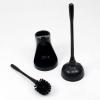 Casaphoria Toilet Plunger and Bowl Brush Combo for Bathroom Cleaning,Bathroom Accessories, Dark Black, 2 Sets view 2