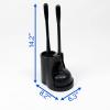 Casaphoria Toilet Plunger and Bowl Brush Combo for Bathroom Cleaning,Bathroom Accessories, Dark Black, 2 Sets view 4