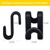 100 Pcs Clothes Hanger Connector Hooks, Wardrobe Hanger Extender Clips, Cascading Connection Hooks for Clothes Cabinet Closet Organizer Space Savers Outfit Hangers Accessory (Black) view 3