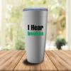 Accountant Stainless Edition Viking Tumbler 20oz - I Hear Invoices - Accounting Spreadsheet Audit Auditor office work cpa engineer tax finance administrative email view 2