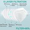 Face Mask With Filtration Material 2pc per Pack (10 packs) view 3