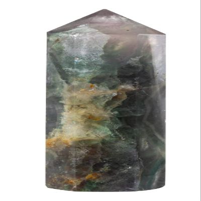 The Chrysalis Stone | Fluorite Point | 5 - 7 Tall | 1 Pc | Crystals and Healing Stones, Room Decor, Spiritual Gifts, Reiki, Chakra, Witchcraft, Yoga, Meditation Accessories