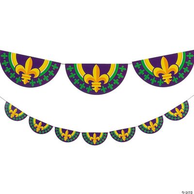 Mardi Gras Bunting Garland