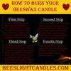 100% Beeswax Fleur De Lis Pillar Candle/Handmade USA/Pure All Natural Bees Wax/Honey Scent/French/fleur-de-lis view 4