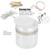 HEIDI4EVER Small Resin Cotton Swab Toothpick Box Holder container Storage organizer Container with Lid dustproof makeup organizer 11x8. 5cm White view 4