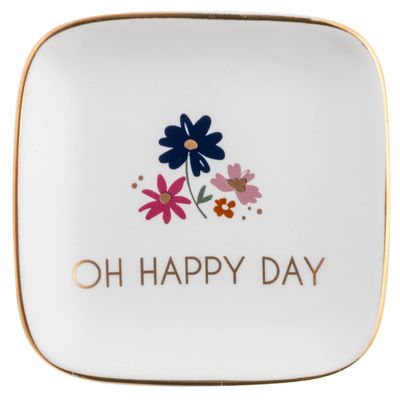 Kamra, Flora Square Trinket Tray Small OH Happy Day