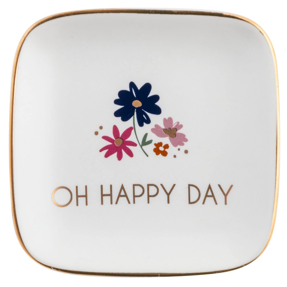 Kamra, Flora Square Trinket Tray Small OH Happy Day