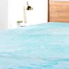 Irvine Home Collection King Size 3'' Swirl Cooling Gel Infused Memory Foam Mattress Topper, CertiPUR-US, Breathable, Plush, Pressure Relief, Blue, MTKing view 4