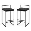 Wddwymll Set of 2 Counter Height Bar Stools Modern Industrial Counter Chairs for Kitchen Dining Room Backless Industrial Barstools, Support 330 LBS view 1