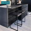 Wddwymll Set of 2 Counter Height Bar Stools Modern Industrial Counter Chairs for Kitchen Dining Room Backless Industrial Barstools, Support 330 LBS view 2