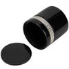 HEIDI4EVER Small Resin Cotton Swab Toothpick Box Holder container Storage organizer Container with Lid dustproof makeup organizer 11x8. 5cm Black view 4