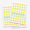 Cute Cartoon Little Yellow Duck Labels Stickers Animals Farm Theme Decor for Ducky Duck Princess Bday Birthday Party Photography Decorations Supplies 240 PCS Photo Booth Props view 3
