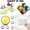 Cute Cartoon Little Yellow Duck Labels Stickers Animals Farm Theme Decor for Ducky Duck Princess Bday Birthday Party Photography Decorations Supplies 240 PCS Photo Booth Props view 4