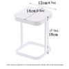 DFDFSFG Trash Can Metal Countertop Trash Can with Lid1.1 Gallons Small Garbage CanRectangular Garbage BinGarbage Bag Holder for Desktop Kitchen Wastebasket (Color : Black) view 2