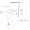 2Pcs #711 Bolt-On to Hook-On Bed Frame Conversion Brackets view 2