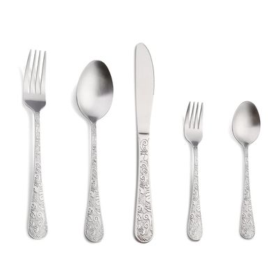30 Piece Silverware Set For 6, Stainless Steel Silverware Set, Modern Imperial Flatware Set, Include Knife/Fork/Spoon & Long Teaspoon/Salad Fork Dishwasher Safe Cutlery Carving