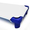 Toddler Cot Sheets Daycare- 23x52 (Pack of 6), Fitted Sleeping Mat Standard Daycare Cot Sheet with Adjustable Elastic Straps, Cotton-Polyester Blend Naptime Cot Sheet for Boys & Girls- Milky White view 2