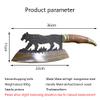 Meat Cleaver,Butcher knife 9'' Handmade Forged Chinese Chef Knife Meat Cleaver Slaughter Sharp Figured Vegetable Cutter Kitchen Cooking Tools (Color : A) view 2