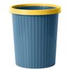 DFDFSFG Trash Can Trash Can Without CoverShatter-Resistant Creative Striped Garbage CanThick Garbage Bin for Kitchen Living Room Bathroom Wastebasket (Color : Large-Blue) view 1