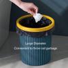 DFDFSFG Trash Can Trash Can Without CoverShatter-Resistant Creative Striped Garbage CanThick Garbage Bin for Kitchen Living Room Bathroom Wastebasket (Color : Large-Blue) view 3