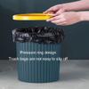DFDFSFG Trash Can Trash Can Without CoverShatter-Resistant Creative Striped Garbage CanThick Garbage Bin for Kitchen Living Room Bathroom Wastebasket (Color : Large-Blue) view 4