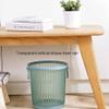 DFDFSFG Trash Can Striped Trash Can Without LidNordic Transparent Plastic Pressure Ring Garbage CanCreative Kitchen Garbage Bin with Handle Design Wastebasket (Color : Large-Pink) view 4