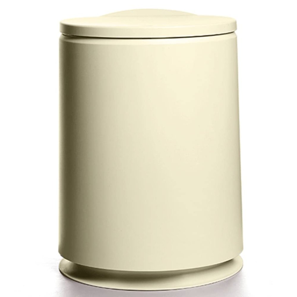 DFDFSFG Trash Can Plastic Trash Can with LidRound Push-Button Dual Compartment Dry and Wet Sorting Garbage CanSmall Double-Layer Garbage Bin Wastebasket (Color : Yellow)