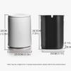 DFDFSFG Trash Can Plastic Trash Can with LidRound Push-Button Dual Compartment Dry and Wet Sorting Garbage CanSmall Double-Layer Garbage Bin Wastebasket (Color : Yellow) view 2