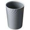 DFDFSFG Trash Can Irregularly Shaped Trash Can Without LidHousehold Kitchen Garbage CanPlastic Garbage Bin with Pressure Ring for BedroomOffice Wastebasket (Color : Gray) view 1