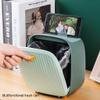 DFDFSFG Trash Can Mini Trash Can with LidMultifunctional Garbage Can with Inner BucketGarbage Bin for Desktop, Office Countertop Garbage Can Wastebasket (Color : Purple) view 3