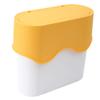 DFDFSFG Trash Can Slim Trash Can with LidRectangle Plastic Push-Button Dual Compartment Dry and Wet Sorting Garbage Can8L Recycling Garbage Bin Wastebasket (Color : Yellow) view 1