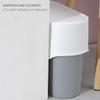 DFDFSFG Trash Can Slim Trash Can with LidRectangle Plastic Push-Button Dual Compartment Dry and Wet Sorting Garbage Can8L Recycling Garbage Bin Wastebasket (Color : Yellow) view 4