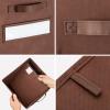 artsdi 11 Inch Storage Cube,Storage bin,cube storage (Set of 10) Foldable Fabric Cube Storage Bins with 10 Labels Window Cards & a Pen,Baskets Containers for Shelves,Closet Organizers Box,Brown view 2