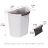 DFDFSFG Trash Can Hanging Trash Can for Kitchen Cabinet Door Without LidSmall Under Sink Garbage Can for BathroomWall Mounted Counter Garbage Bin Wastebasket (Color : Pink) view 1