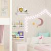 AZSKY Floating Bookshelf for Kids Room White Nursery Shelves Picture Ledge Wall Shelves for Bathroom Decor Kitchen Spice Rack Book Shelf Photo Organizer for Baby Nursery Dcor 16 Inch Set of 3 view 4