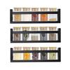AZSKY Black Nursery Shelves 16 Inch Set of 3 Wooden Floating Wall Bookshelf for Kids Nursery Shelves for Wall,Bathroom Living Room Dcor Kitchen Spice Rack view 1