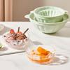 Kitchen Ice Bowl Containers Mold, Quick-Freezing Ice Trays Large Capacity Round Empty Moulds, Silicone Reusable Ice Cube Tray Mold Ice Bow Mold, Dessert Bowl DIY 3D Ice Cream Bowl view 4
