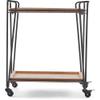 ClickDecor Cooper Bar Cart Black view 3