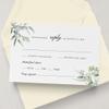 XOXOKristen 4x6 inch Personalized RSVP cards with envelopes with Greenery Floral Design, Postcard format Custom Response Cards for DIY wedding invitation kit, Rustic Wedding RSVP Cards (RSVP) view 2
