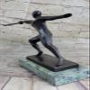 Bronze Fencer Fencing Statue Abstract Figurine Sport Brass Sculpture Art Home Decor Gifts view 2