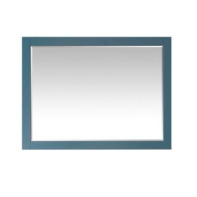 Altair Design Sutton 48" Rectangular Bathroom Wood Framed Wall Mirror in Royal Green