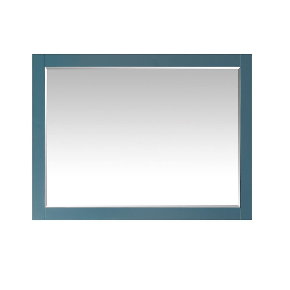 Altair Design Sutton 48" Rectangular Bathroom Wood Framed Wall Mirror in Royal Green