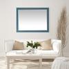 Altair Design Sutton 48" Rectangular Bathroom Wood Framed Wall Mirror in Royal Green view 4
