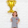 5Pcs Gold Foil Balloons Trophy Mylar Balloons for Basketball Football Soccer Anniversary Birthday Party Decor Supplies view 2